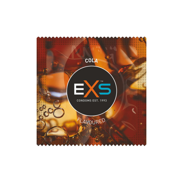 Préservatifs x2 lubrifiés en latex goût cola 54mm 